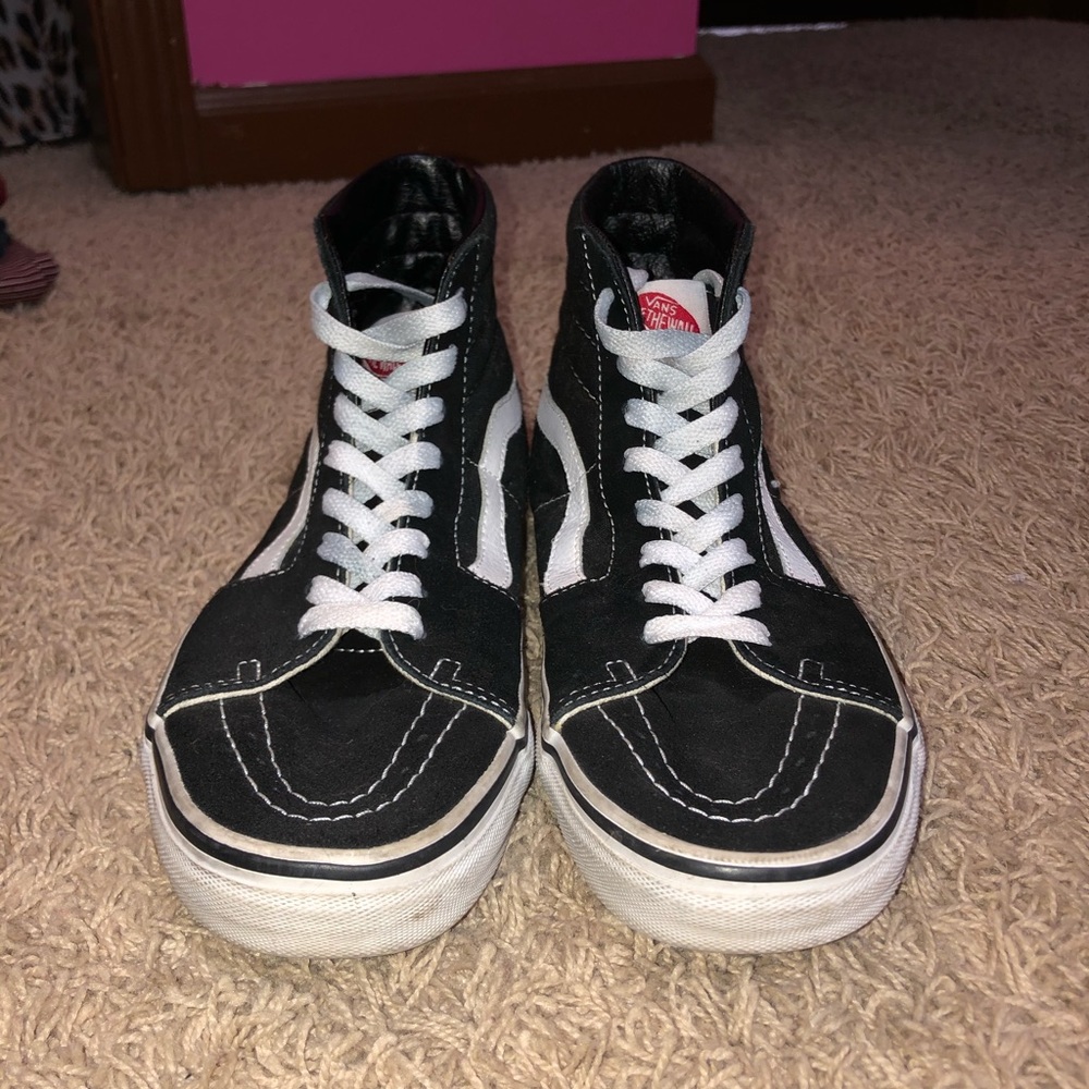 Black and White High Top Vans